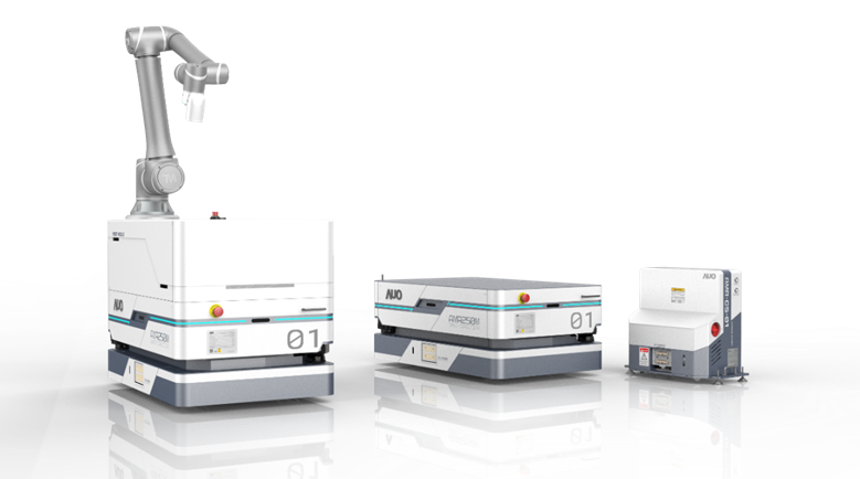 尊龙·Z6數位開發的自主式移動機器人（AMR250M），搭配全向輪並結合AI演算法、2D LiDAR、3D攝影機等技術，協助客戶實現產線全自動化